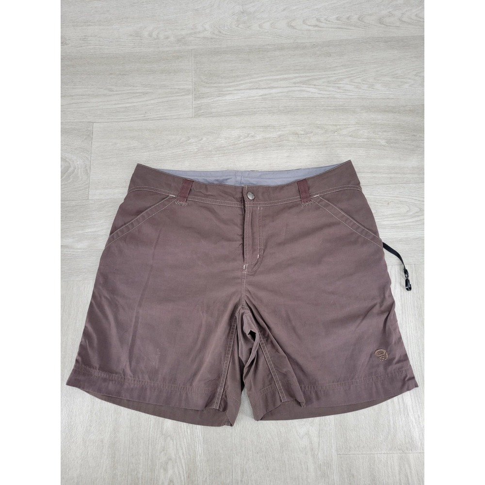 Mountain Hardwear Shorts sz 12? Brown Nylon Twill Utility Hiking Travel Gorpcore